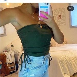 Dark green tube top